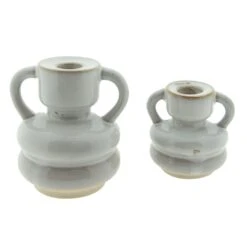 Clayre & Eef Kandelaar 11 Cm Beige Porselein Kaarsenstandaard -Huisdecoratie 10253971