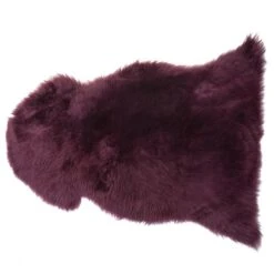 Beliani - ULURU - Schapenvel - Paars - 65 X 110 Cm - Schapenvacht