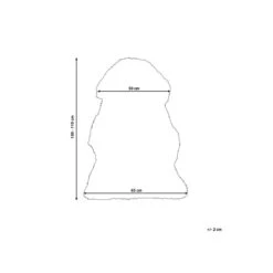 Beliani - ULURU - Schapenvel - Paars - 65 X 110 Cm - Schapenvacht -Huisdecoratie 10354895