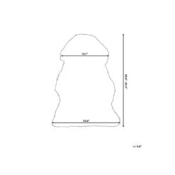 Beliani - ULURU - Schapenvel - Paars - 65 X 110 Cm - Schapenvacht -Huisdecoratie 10354900