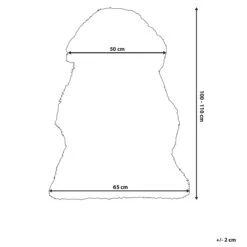 Beliani - ULURU - Schapenvel - Paars - 65 X 110 Cm - Schapenvacht -Huisdecoratie 10354920