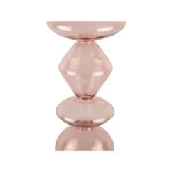 Present Time - Kandelaar Totem - Roze - 16x16x41cm -Huisdecoratie 10469591