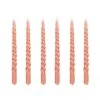 Mica Decorations Twist Dinerkaars - Set Van 6 - H29 Cm - Roze -Huisdecoratie 10592681