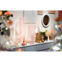 Mica Decorations Twist Dinerkaars - Set Van 6 - H29 Cm - Roze -Huisdecoratie 10592699