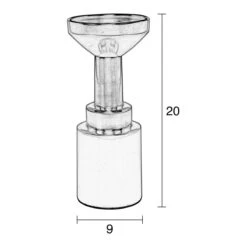 Zuiver Glam Kandelaar - Zwart -Huisdecoratie 10699201