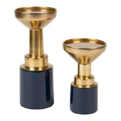 Zuiver Glam Kandelaar - Blauw -Huisdecoratie 10699222