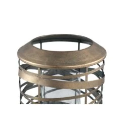 PTMD Anna Windlicht - 18 X 18 X 27 Cm - Ijzer - Goud -Huisdecoratie 10719624