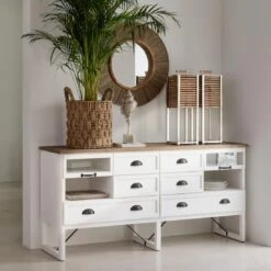 Riviera Maison Spiegel Decoratieve Rand, Wandspiegel - Lupine Rope -Huisdecoratie 10720121