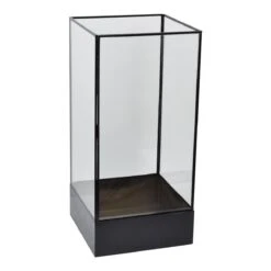 LOFT42 Liva Windlicht - Zwart - Metaal - 45x21x21