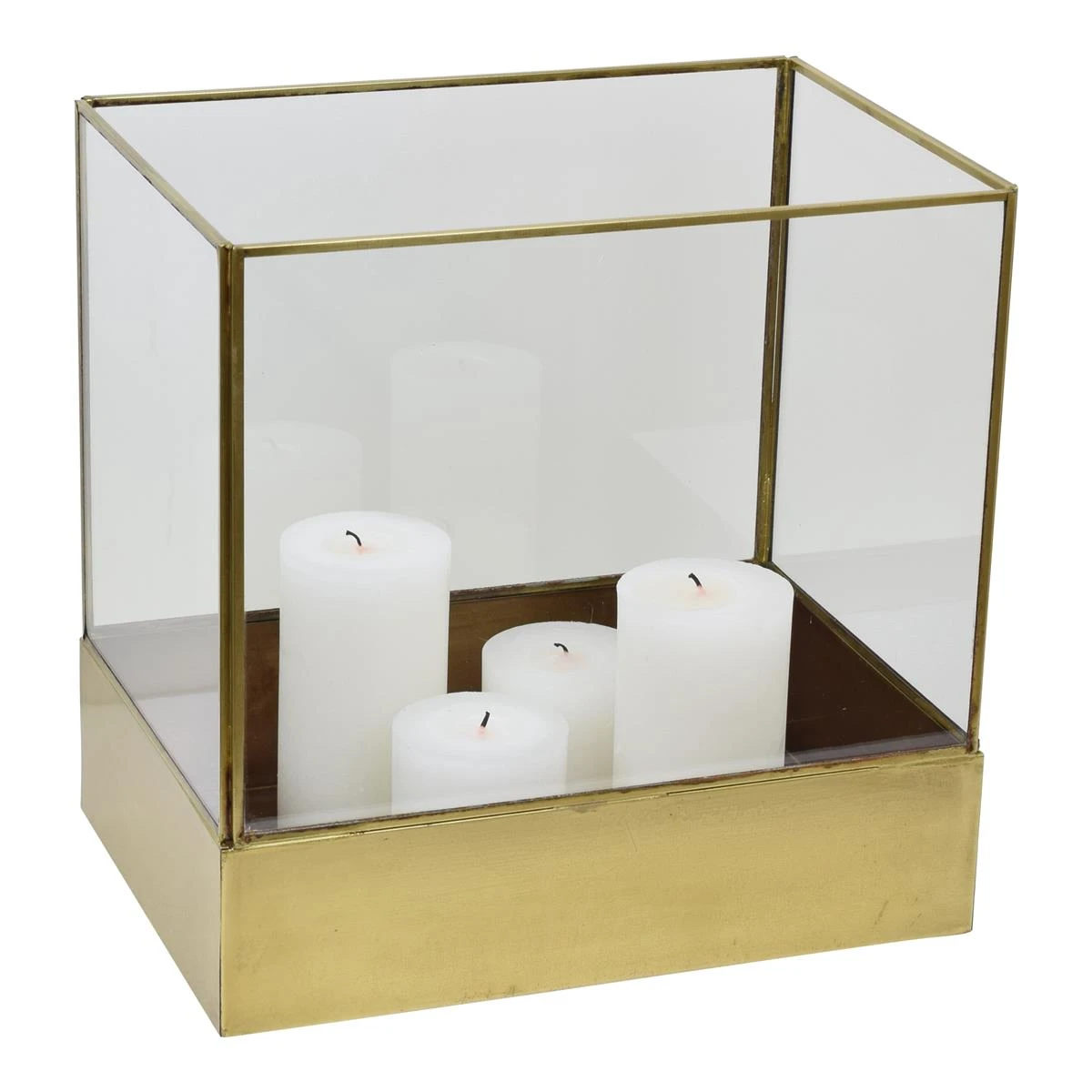 LOFT42 Liva Large Windlicht - Goud - Metaal - 30x21x30 5 LOFT42 Liva Large Windlicht - Goud - Metaal - 30x21x30 - Afbeelding 3