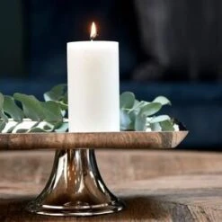 Riviera Maison Stompkaarsen,Pillar Candle ECO Wit 7x13 Cm - 2 Stuk -Huisdecoratie 11228650