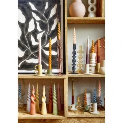 Mica Decorations Dip-dye Dinerkaars - Set Van 4 - H25 Cm - Oranje -Huisdecoratie 11236616