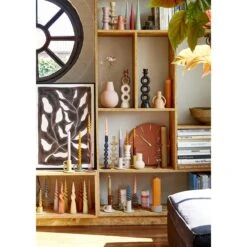 Mica Decorations Dip-dye Dinerkaars - Set Van 4 - H25 Cm - Oranje -Huisdecoratie 11236617