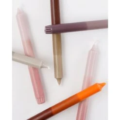 Mica Decorations Dip-dye Dinerkaars - Set Van 4 - H25 Cm - Oranje -Huisdecoratie 11236622