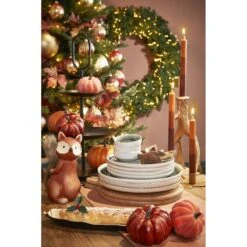 Mica Decorations Dip-dye Dinerkaars - Set Van 4 - H25 Cm - Oranje -Huisdecoratie 11236625