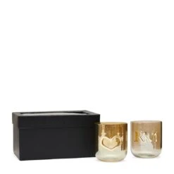 Riviera Maison RM Love Votive Box Gold 2 Pieces (Ø) 9x (H) 10 -Huisdecoratie 11258539