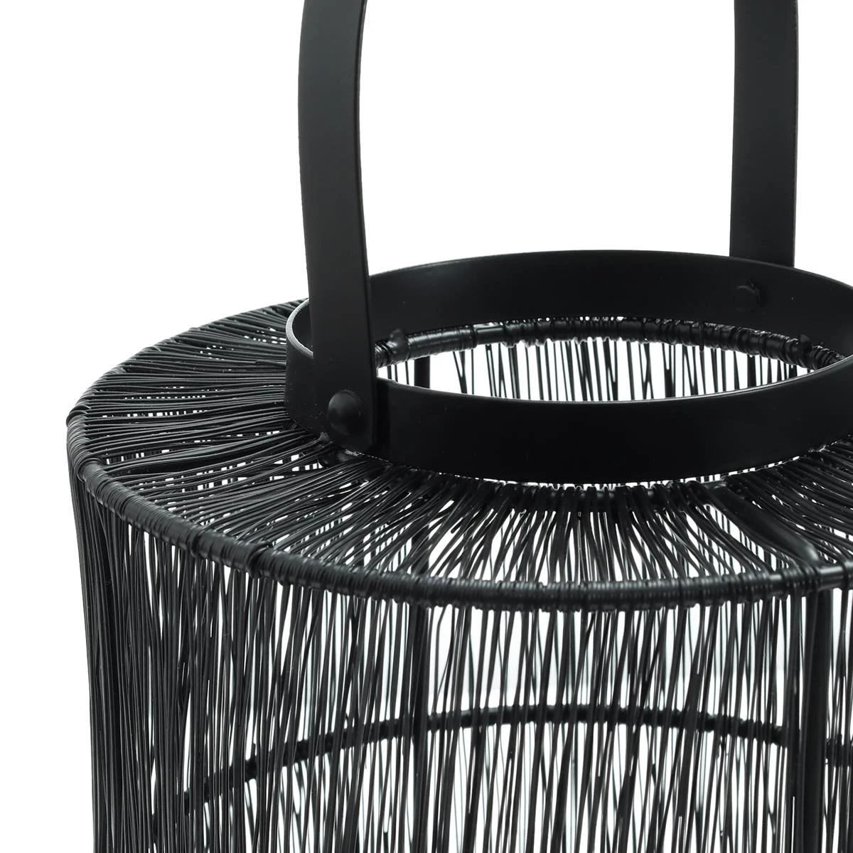 PTMD Orise Lantaarn - 20 X 20 X 25,5 Cm - Ijzer - Zwart 4 PTMD Orise Lantaarn - 20 X 20 X 25,5 Cm - Ijzer - Zwart - Afbeelding 2