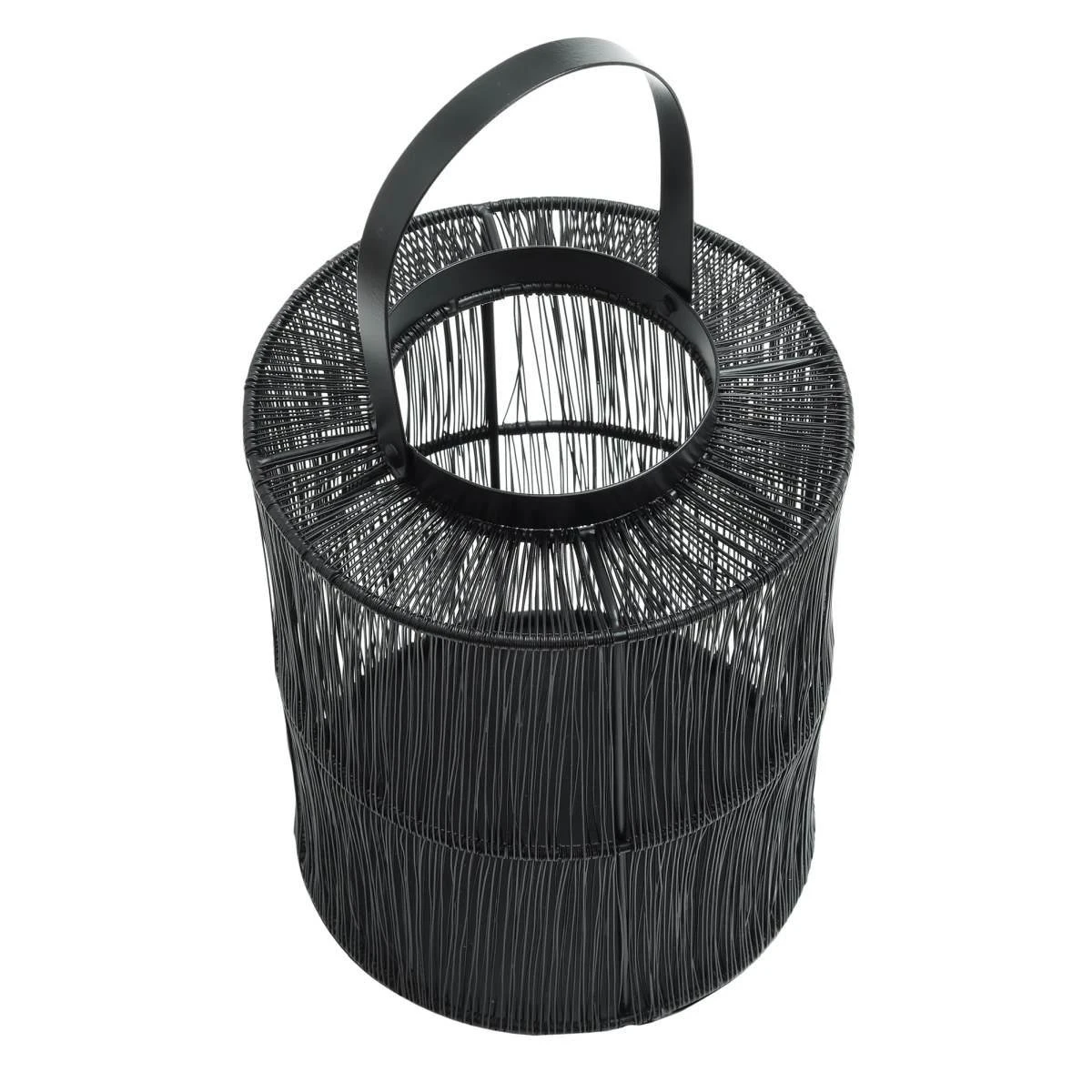 PTMD Orise Lantaarn - 20 X 20 X 25,5 Cm - Ijzer - Zwart 6 PTMD Orise Lantaarn - 20 X 20 X 25,5 Cm - Ijzer - Zwart - Afbeelding 4