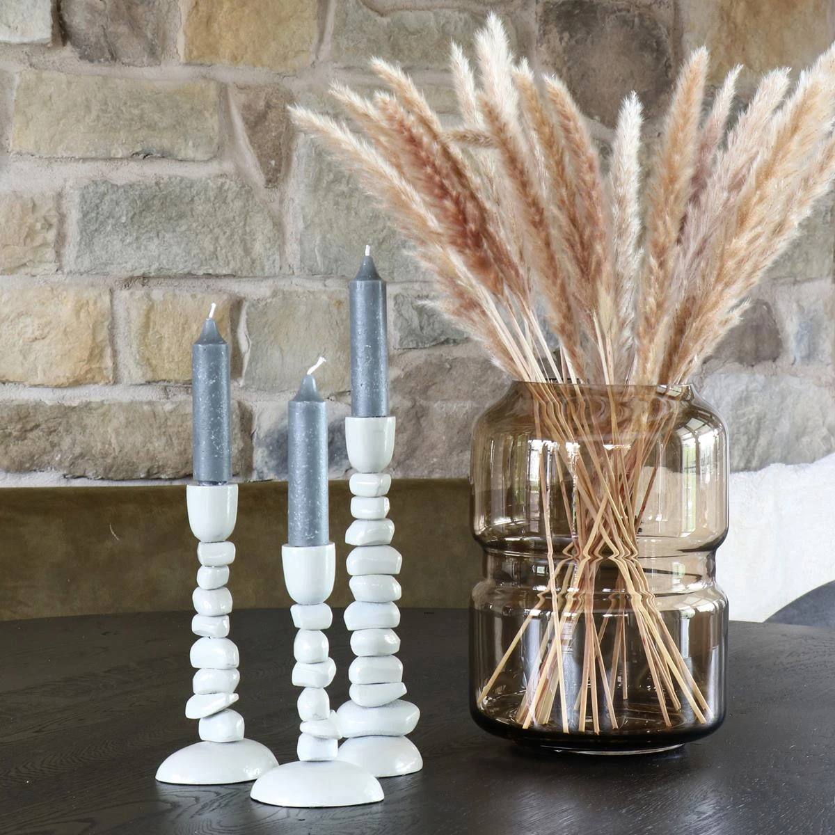 Vase The World Warta Vaas Ø 22 Cm - Taupe 4 Vase The World Warta Vaas Ø 22 Cm - Taupe - Afbeelding 2