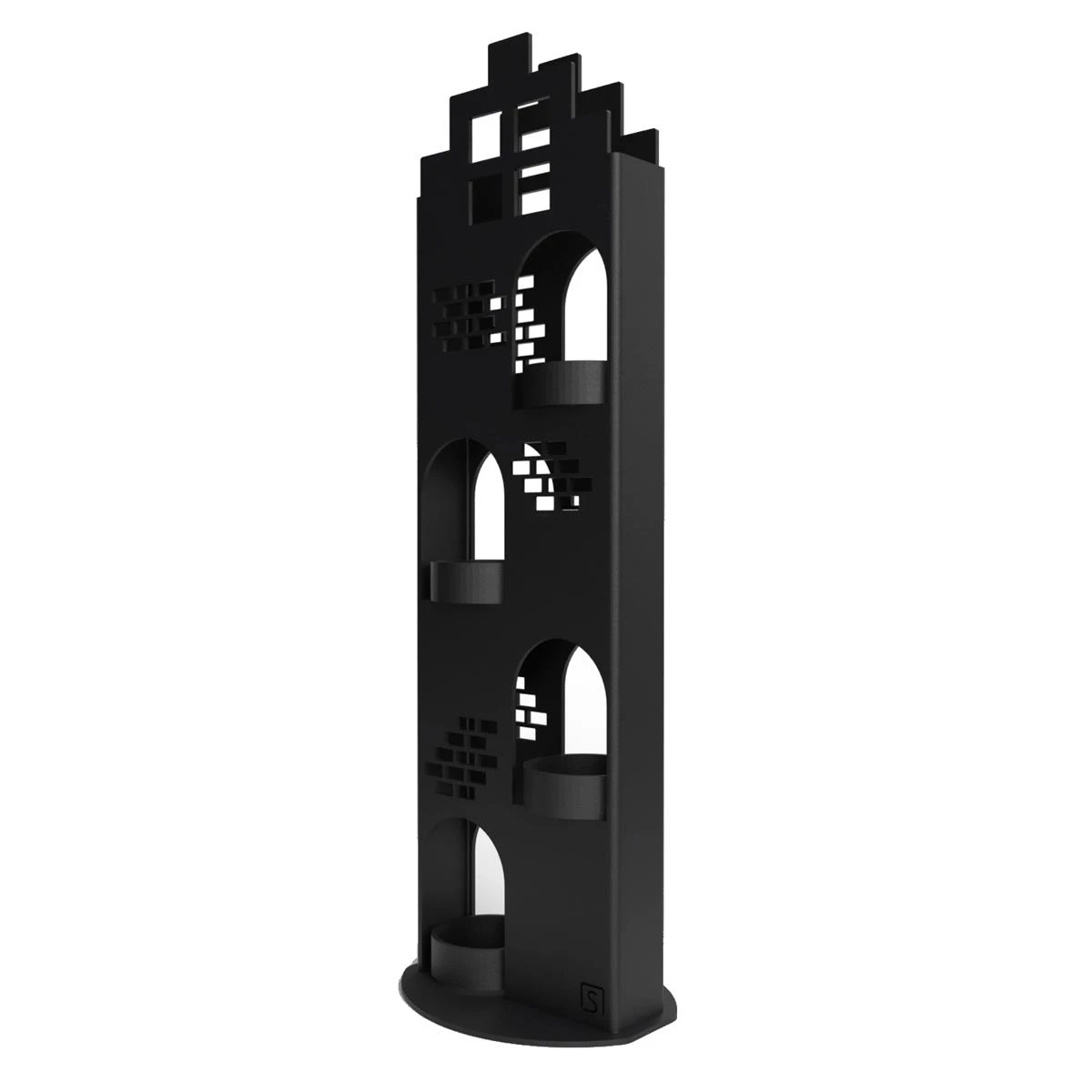 Steellish Grachtenpand Theelichthouder Large Zwart 7 Steellish Grachtenpand Theelichthouder Large Zwart - Afbeelding 5