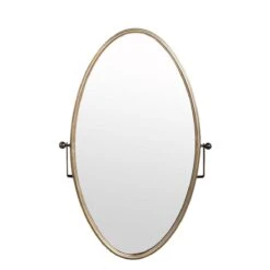 PTMD Yunis Ovale Spiegel - 54 X 14 X 81 Cm - Ijzer - Goud