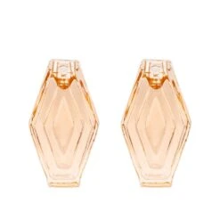 Brût Homeware, Set Van 2 Kaarshouder Hexagon, Blush Pink