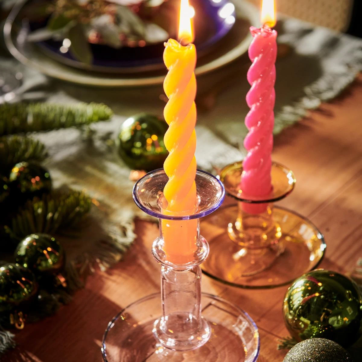 HAY Flare Kandelaar Medium - Roze 4 HAY Flare Kandelaar Medium - Roze - Afbeelding 2