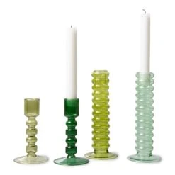 HKliving The Emeralds Kandelaar - Maar L - Mint Green -Huisdecoratie 9432707