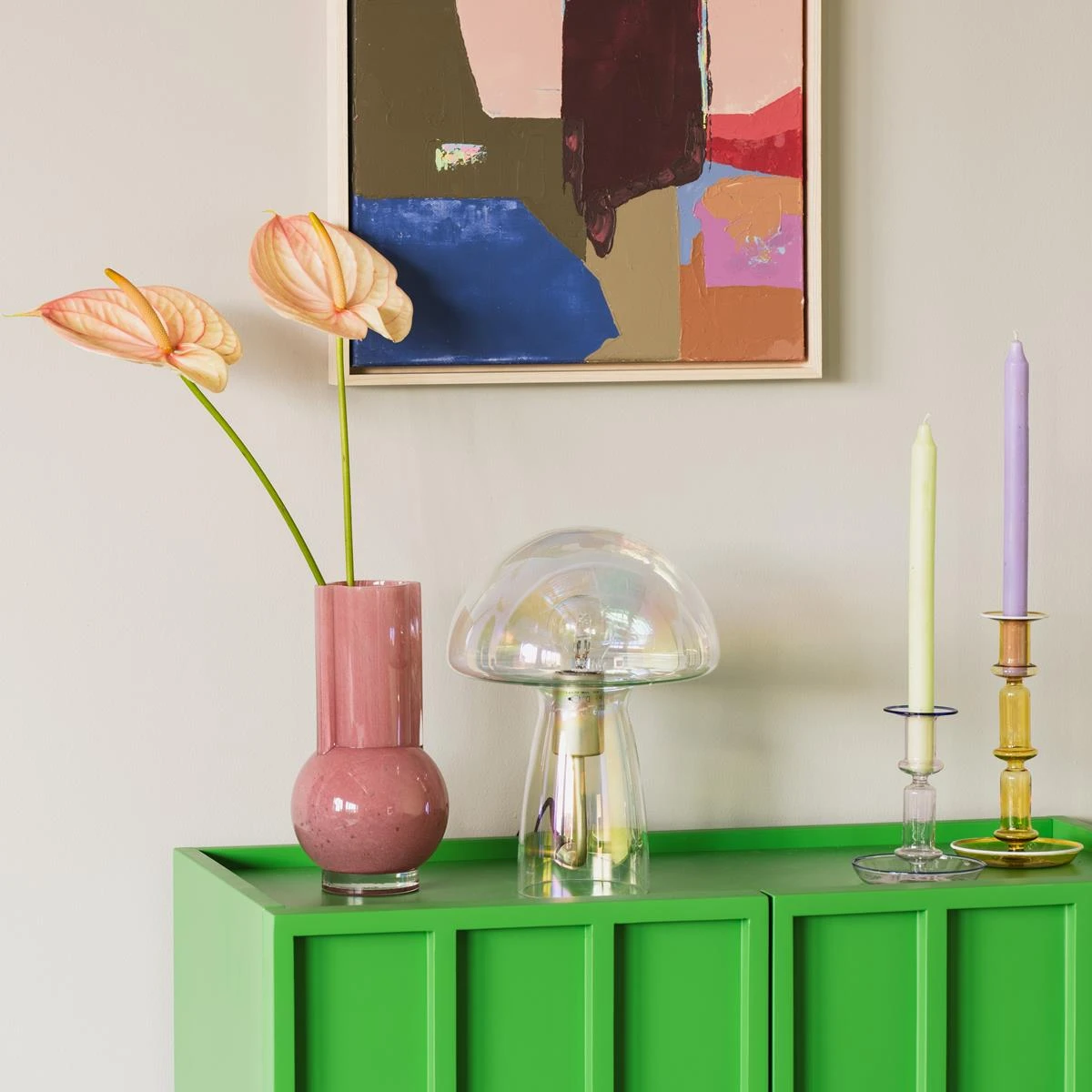 HAY Flare Kandelaar Medium - Roze 12 HAY Flare Kandelaar Medium - Roze - Afbeelding 10