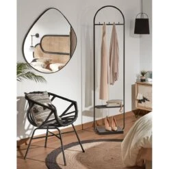 Kave Home - Anera Stalen Spiegel, 93 X 90 Cm -Huisdecoratie 9458558