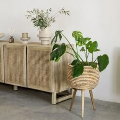 Kave Home Velia Vaas - Beige -Huisdecoratie 9471389