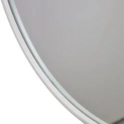 Fragix Boston Wandspiegel Rond - Wit - Metaal - Ø45cm -Huisdecoratie 9660573